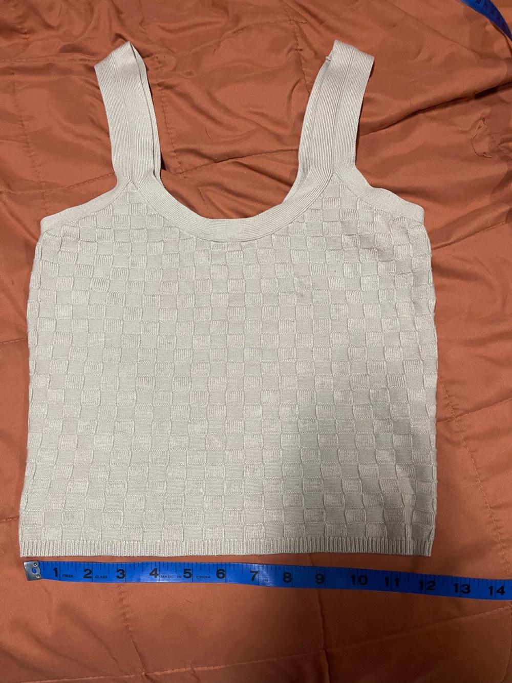 Abercrombie & Fitch Cream Knit Tank Top